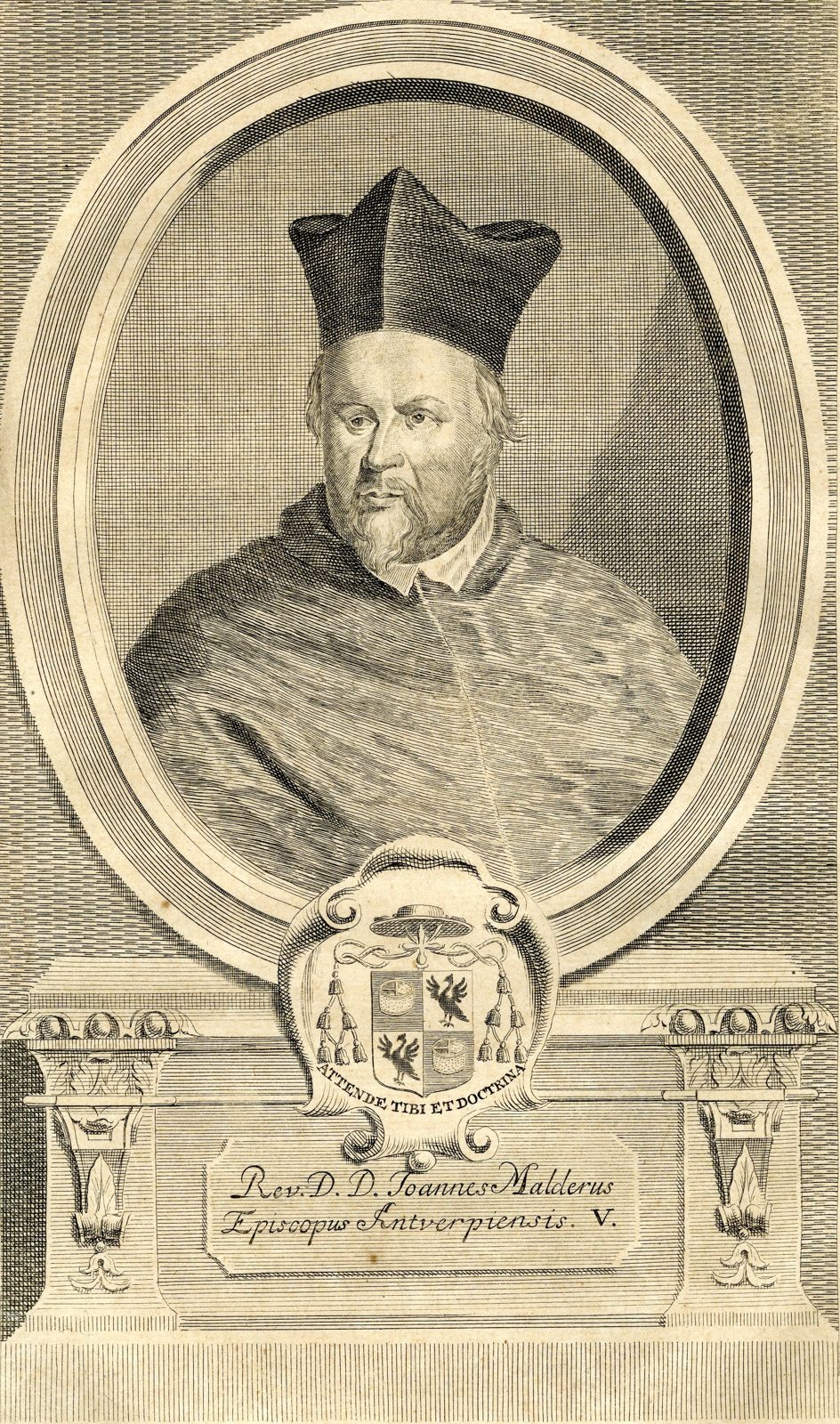 Pco 16025 416x705 Antique Print-PORTRAIT-JOHANNES MALDERUS-VAN MALDEREN-BISHOP-Butkens-1724