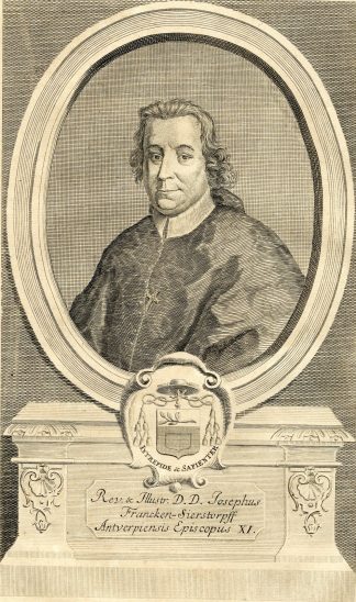Antique Print-PORTRAIT-PETER JOSEF DE FRANCKEN-SIERSTORPFF-BISHOP-Butkens-1724