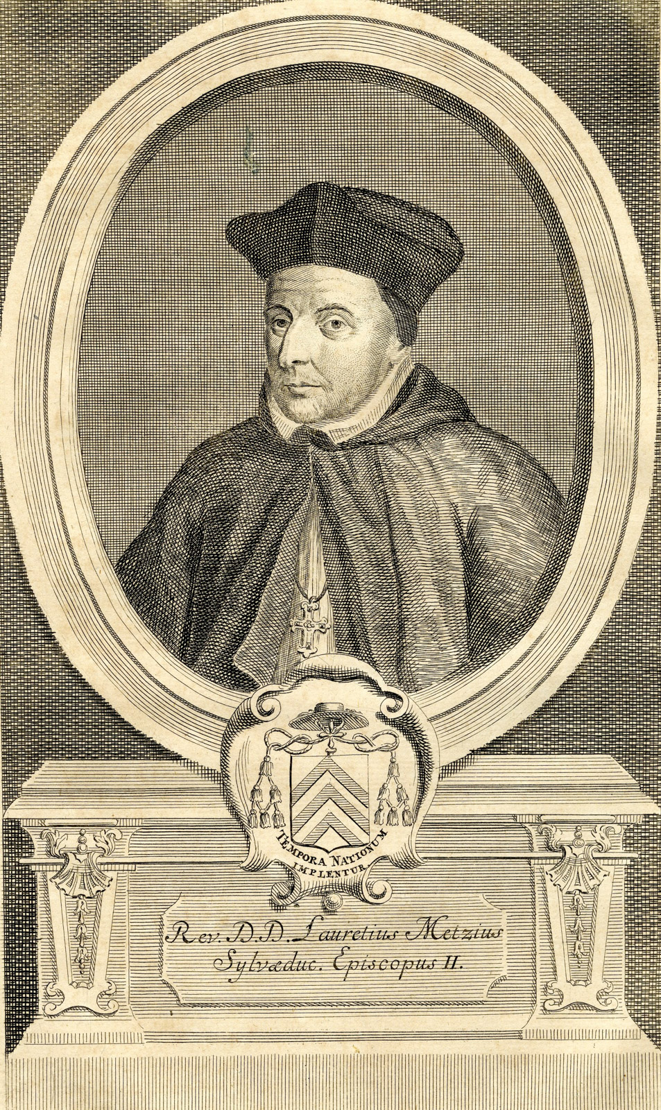 , Antique Print-PORTRAIT-LAURENTIUS METZIUS-BISHOP ‘S-HERTOGENBOSCH-Butkens-1724, Pictura Antique Prints