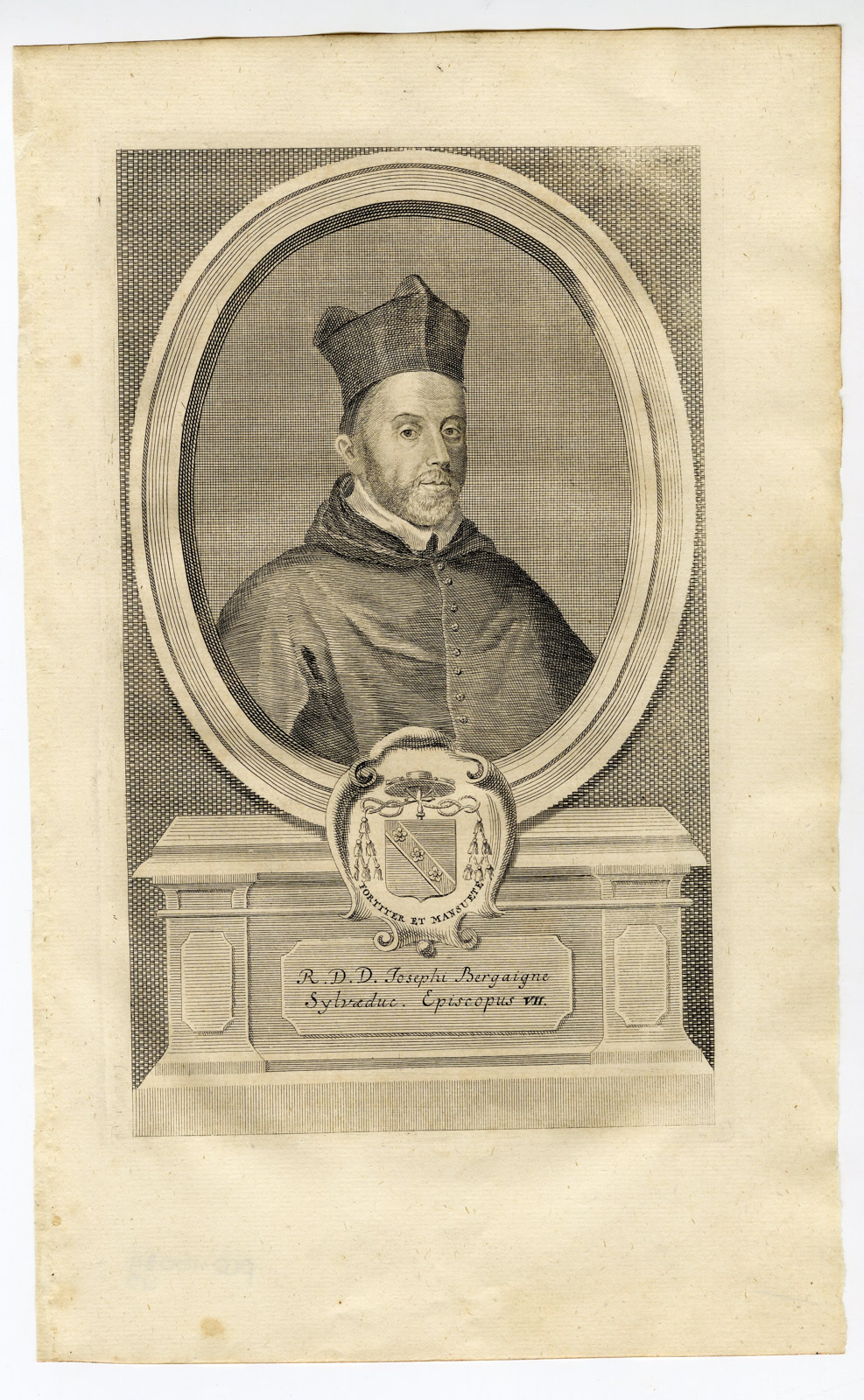 , Antique Print-PORTRAIT-JOSEPH BERGAIGNE-BISHOP ‘S-HERTOGENBOSCH-Butkens-1724, Pictura Antique Prints
