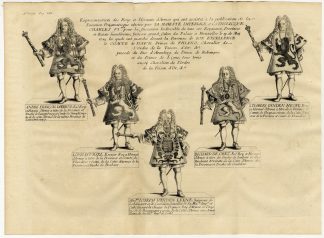 Antique Print-LINEUP OF KINGS OF ARMS IN BRABANT-Butkens-1724