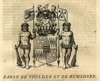 Antique Print-COAT OF ARMS-THULDEN-RUMSDORP-Butkens-1724