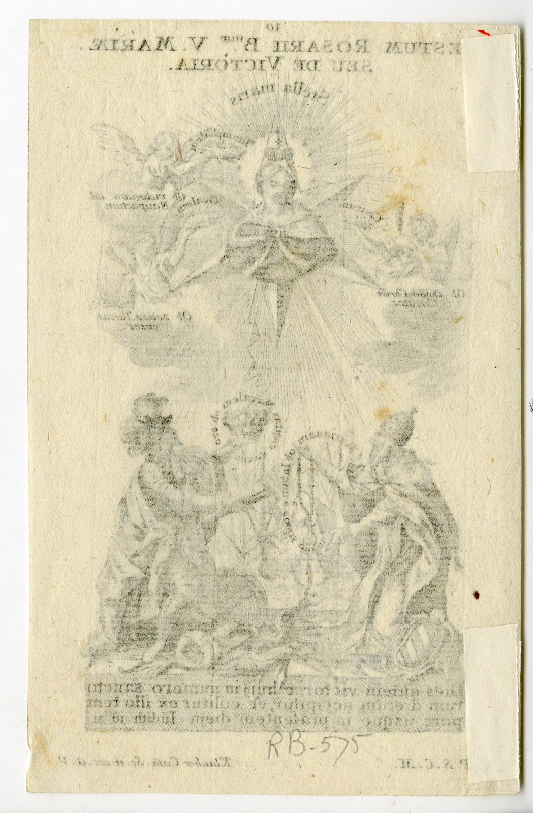 , Rare Antique Print-CATHOLIC FEAST-OUR LADY-MARIA-Klauber-c.1750, Pictura Antique Prints