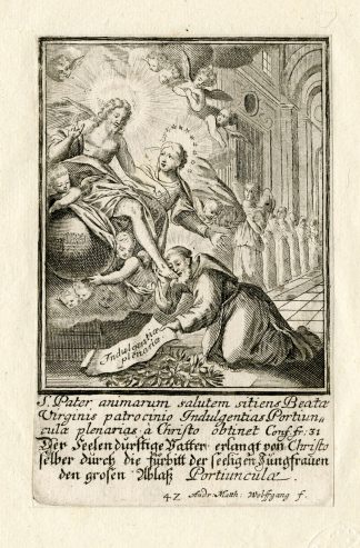 Rare Antique Print-KISSING CHRIST FEET-ABSOLUTION-Wolfgang-c.1700