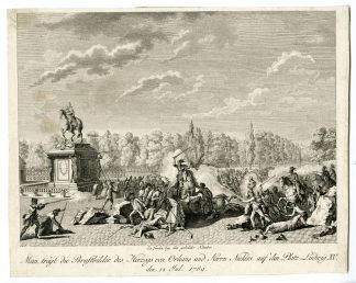 Rare Antique Master Print-FRENCH REVOLUTION-RIOTS-PARIS-Anonymous-c.1794