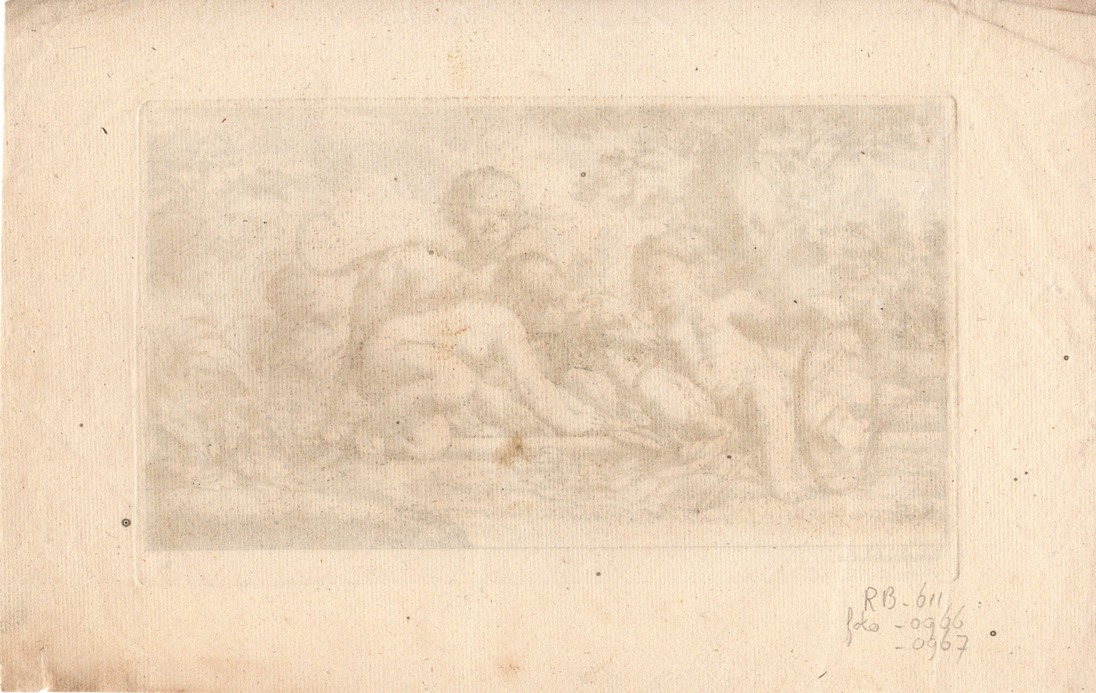 , Antique Master Print-NAKED NUDE CHILDREN AT PLAY-NO.2-Schut-1612-1655, Pictura Antique Prints