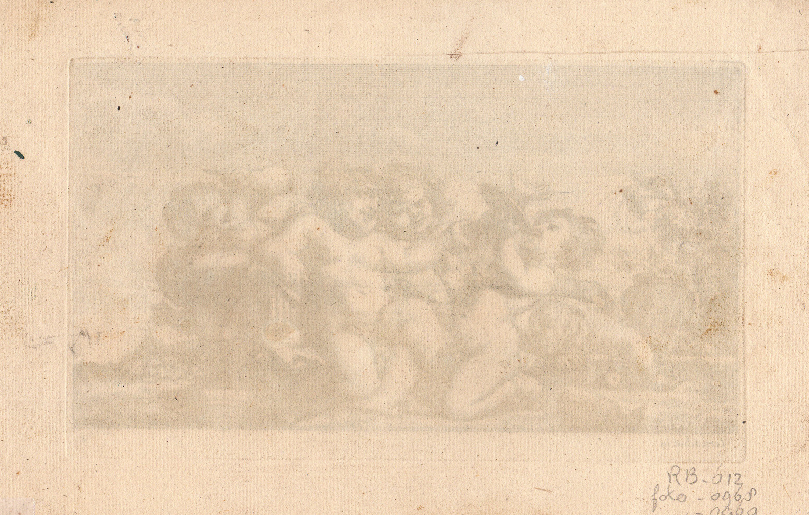 , Antique Master Print-NAKED NUDE CHILDREN AT PLAY-NO.3-Schut-1612-1655, Pictura Antique Prints