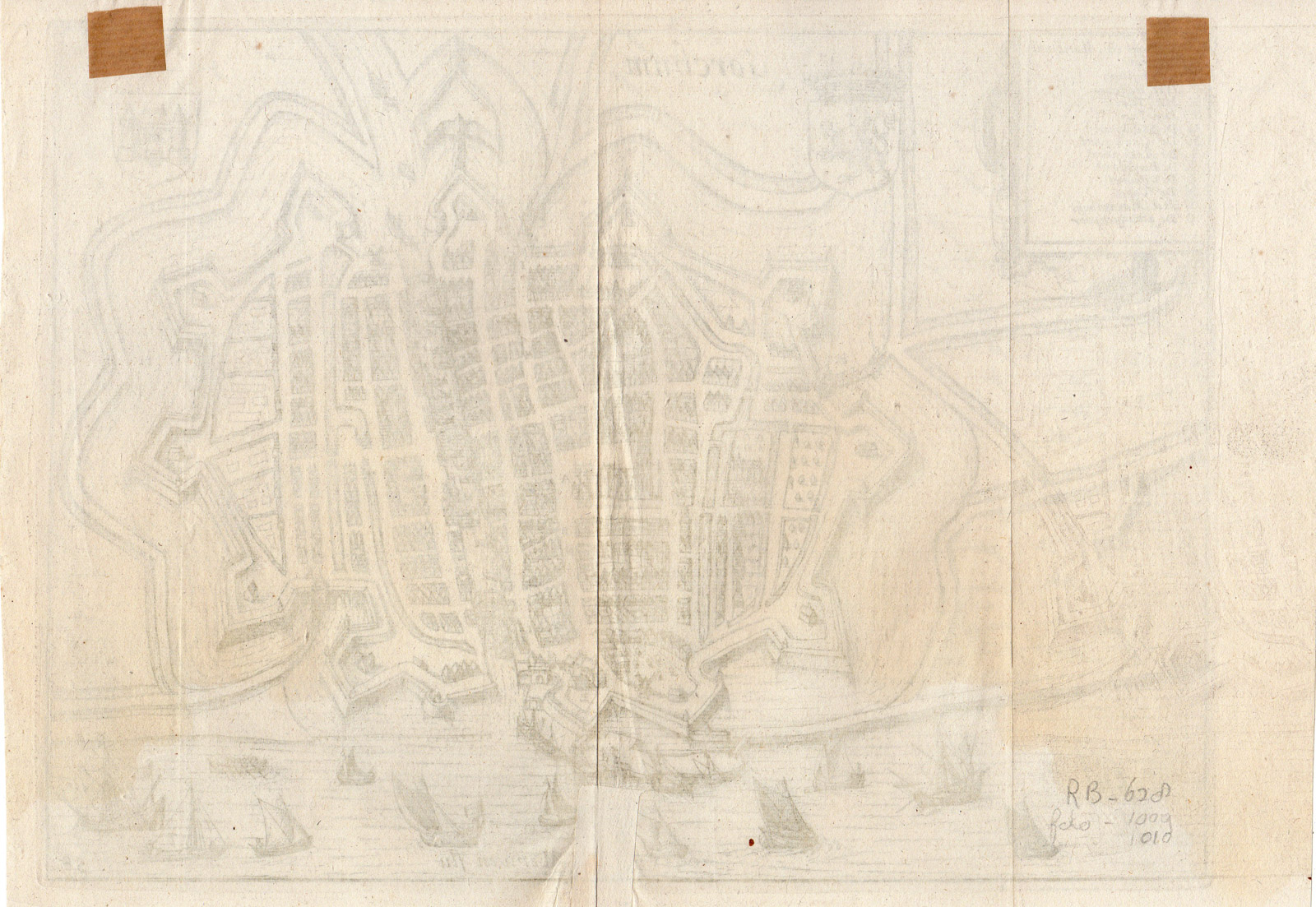 , Antique Print-GORCHUM-GORKUM-GORINCHEM-CITY PLAN-Guicciardini-1613, Pictura Antique Prints