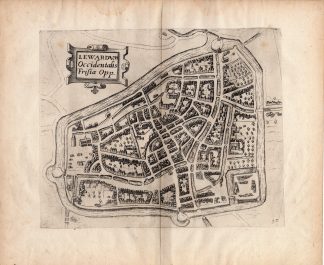 Antique Print-LEWARDUM-LEEUWARDEN-FRISIA-Guicciardini-1612