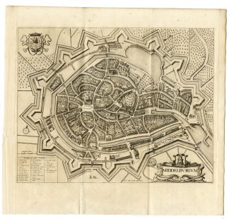 Antique Print-MIDDELBURGUM-MIDDELBURG-de Wit-1698
