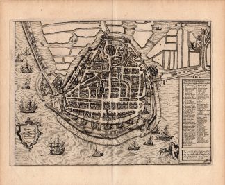 Antique Print-ENKHUIZEN-ENCHUIJSEN-Hogenberg-Guicciardini-1613