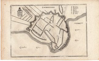 Antique Print-ENKHUIZEN PLAN-ENCKHUYSEN-Merian-1650