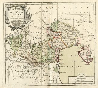 Rare Antique Print-VENICE-MANTUA-NORTH ITALY-Brion de la Tour-Desnos-c.1765