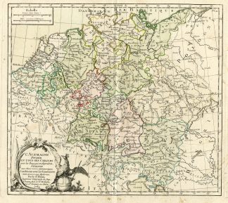 Rare Antique Print-GERMANY-Brion de la Tour-Desnos-c.1765