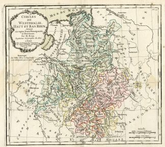 Rare Antique Print-GERMANY-WESTPHALIA-RHINE-Brion de la Tour-Desnos-c.1765
