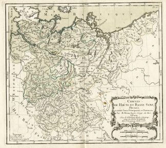 Rare Antique Print-GERMANY-SAXONY-Brion de la Tour-Desnos-c.1765