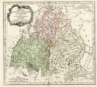 Antique Print-GERMANY-BAVARIA-SWABIA-FRANCONIA-Brion de la Tour-Desnos-c.1765