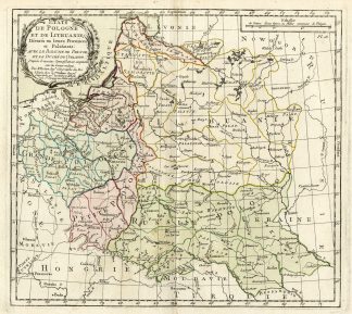 Rare Antique Print-POLAND-REPUBLIC OF LITHUANIA-Brion de la Tour-Desnos-c.1765