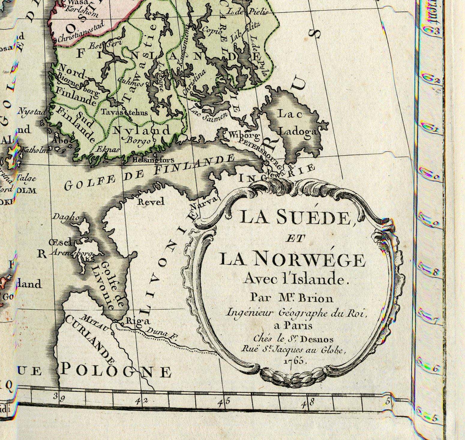 Pco 16565 416x393 Rare Antique Print-SWEDEN-NORWAY-SCANDINAVIA-Brion de la Tour-Desnos-c.1765 - Image 3