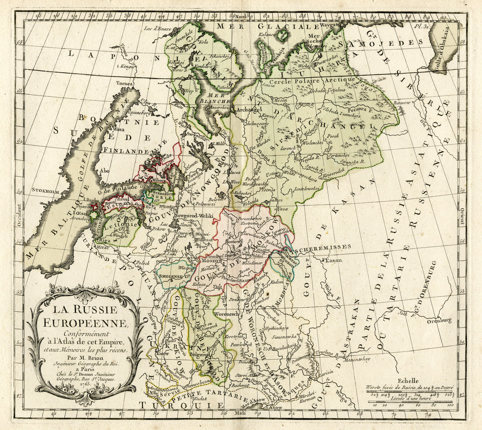 Pco 16567 416x371 Rare Antique Print-RUSSIA-EASTERN EUROPE-Brion de la Tour-Desnos-c.1765
