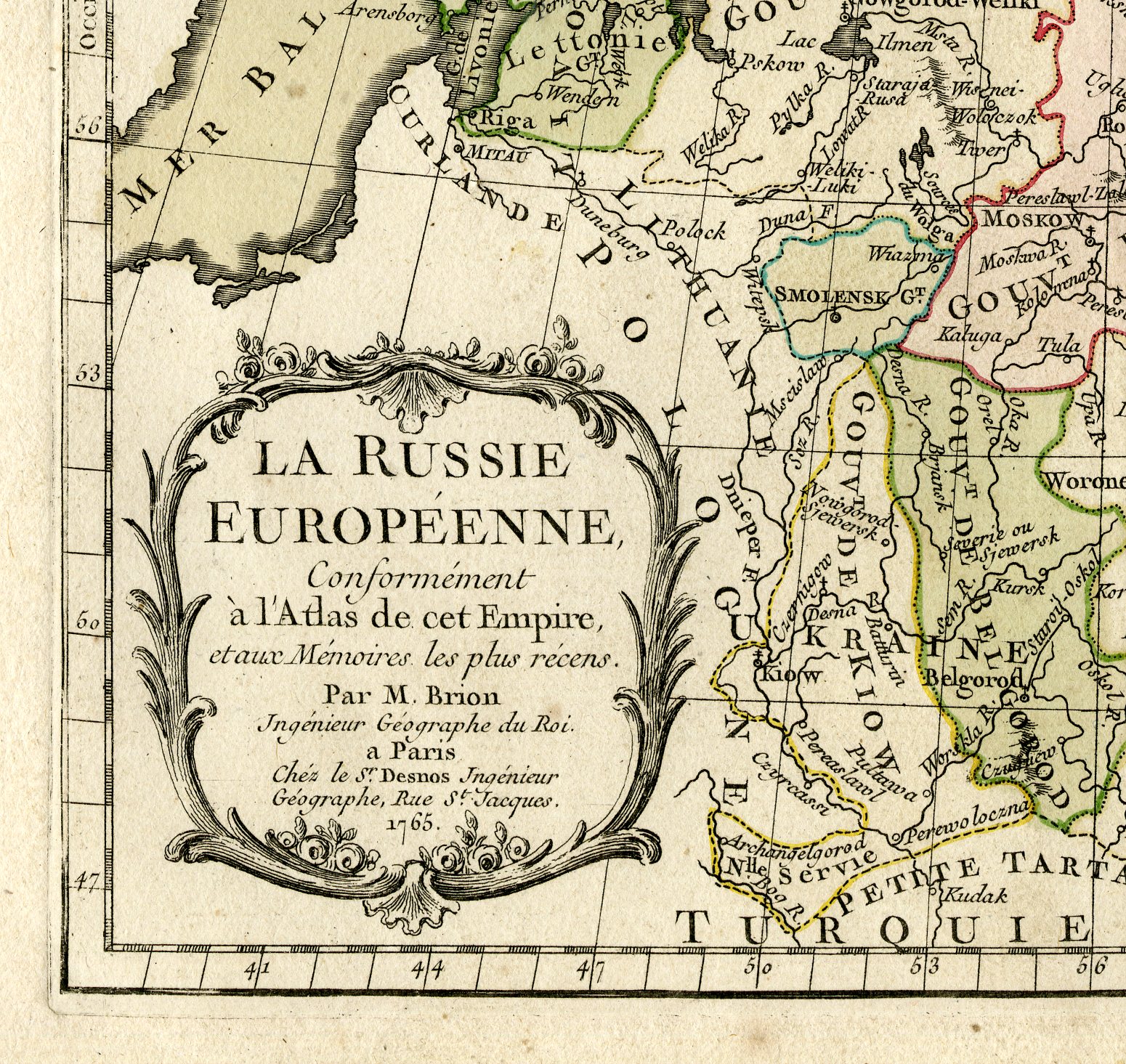 Pco 16569 416x393 Rare Antique Print-RUSSIA-EASTERN EUROPE-Brion de la Tour-Desnos-c.1765 - Image 3
