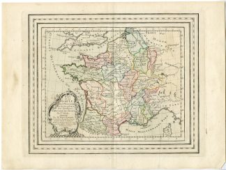 Rare Antique Print-FRANCE-GAUL-WESTERN EUROPE-Brion de la Tour-Desnos-c.1765