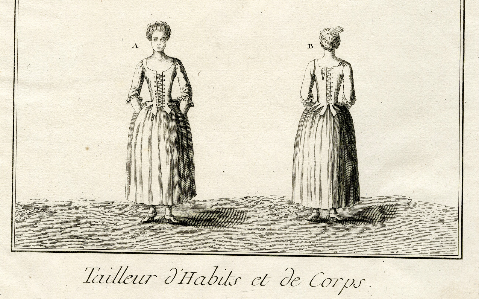 Pco 17156 416x260 Antique Print-TAILOR-TAILLEUR-FASHION-CLOTHES-COSTUME-DRESS-Diderot-Benard-1751 - Image 2