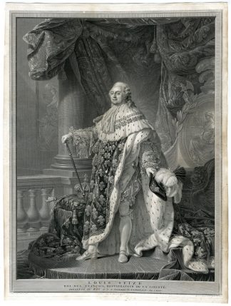Antique Print-LOUIS XVI-Bervic-c.1790