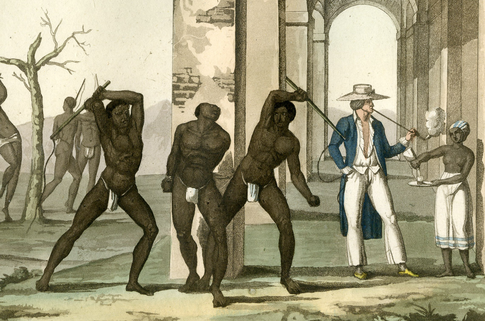 Pco 16918 416x276 Antique Print-SLAVERY-CORPORAL PUNISHMENT-PLANTATION-SURINAM-PL.-62-Ferrario-Bonatti-1821 - Image 2