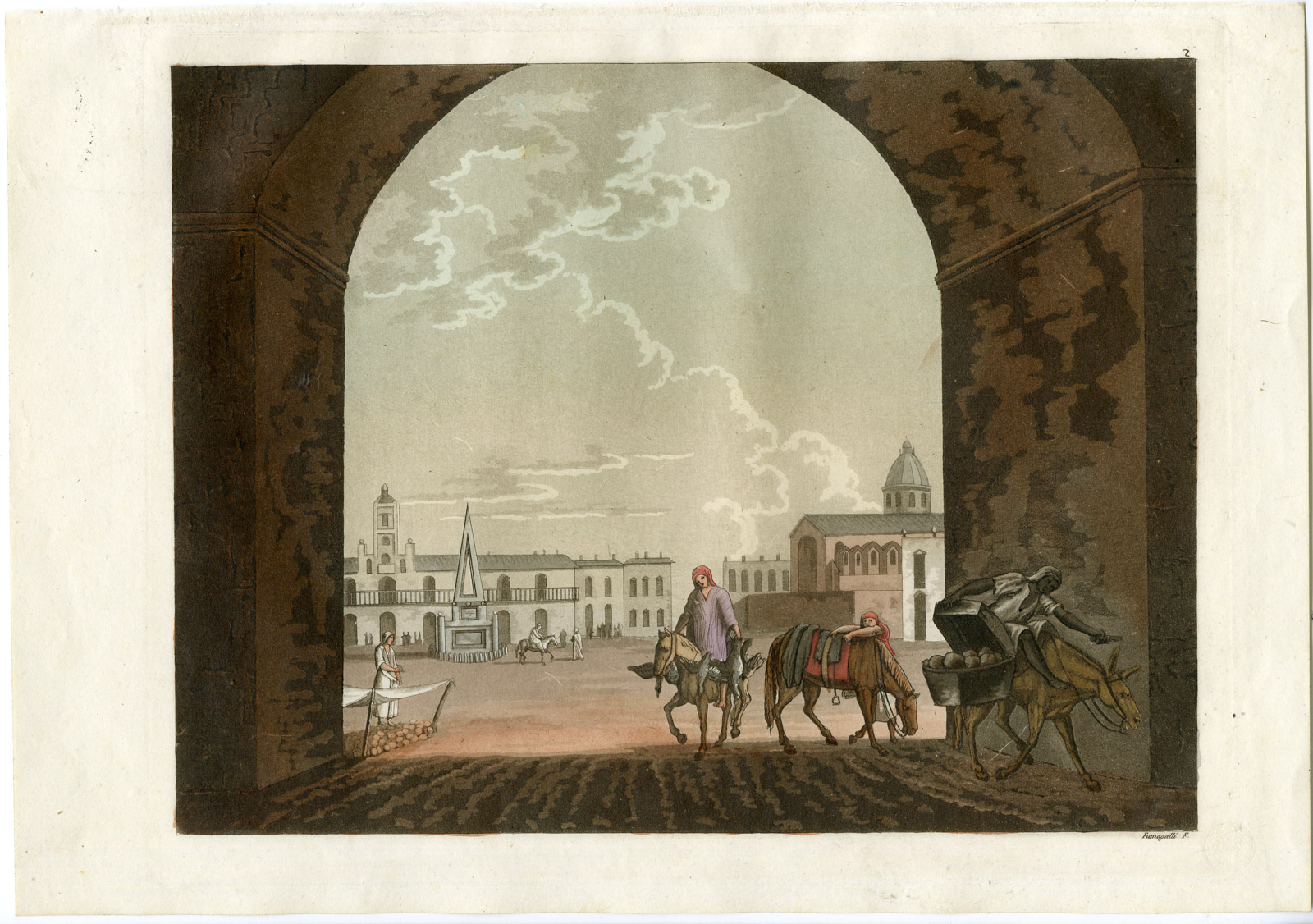 Pco 16962 416x293 Antique Print-ARGENTINA-BUENOS-AIRES-CENTRAL SQUARRE-PL.2-Ferrario-Fumagalli-1821