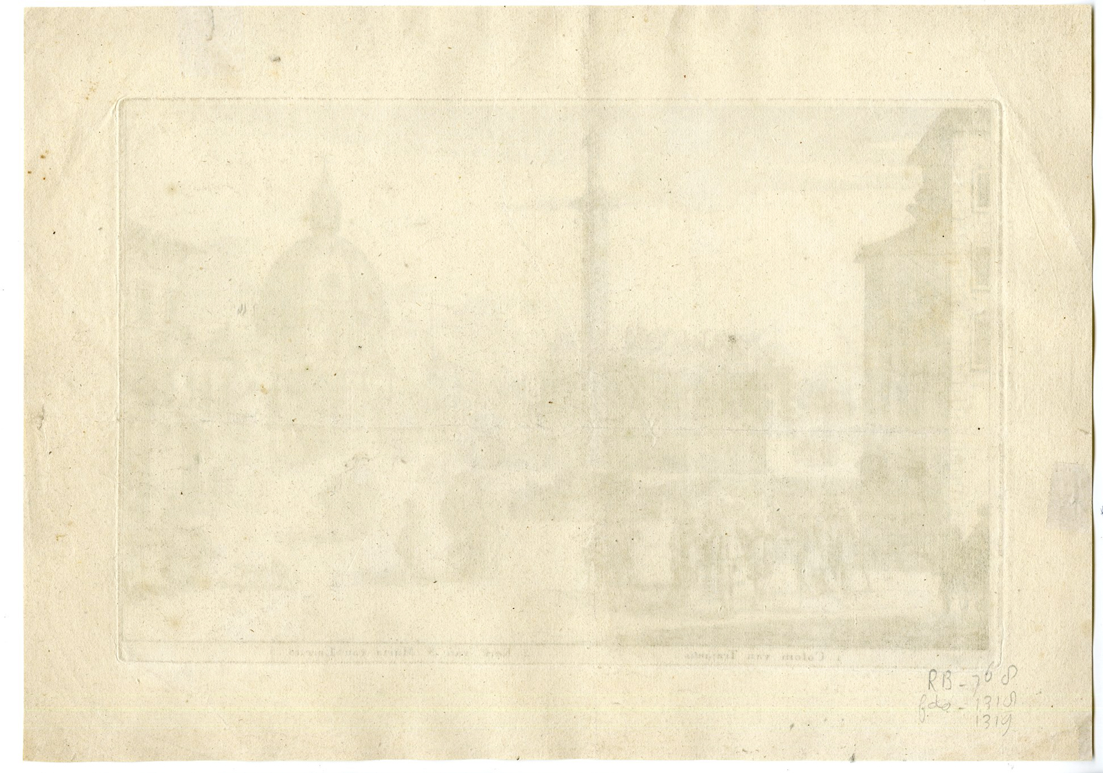 , Antique Print-COLUMN TRAIANUS-ROME-CHURCH-ST. MARIA-LORETTO-Visscher-Swidde-1691, Pictura Antique Prints
