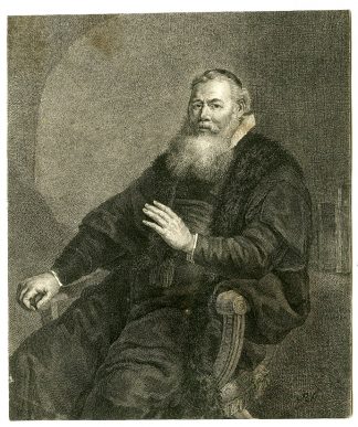 Antique Print-ELEAZAR SWALMIUS-PREACHER-Rembrandt-Guttenberg-1786