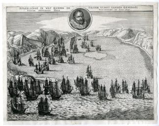 Antique Print-PIET HEYN-CONQUEST GOLD FLEET-MANTANZAS-Visscher-anonymous-1651