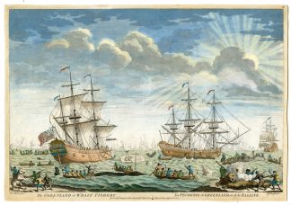 Antique Print-WHALE-WHALING-GREENLAND FISHERY-ARCTIC-POLAR-Kirkall after Baston-c.1780