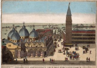 Antique Print-OPTICAL PRINT-SAINT MARCO SQUARE-VENICE-Remondini-1780