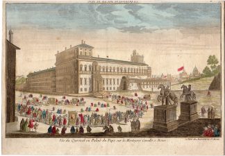 Antique Print-OPTICAL PRINT-ROME-ITALY-PALACE QUIRINAL-POPE-Daumont-1760