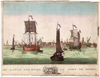 Antique Print-OPTICAL PRINT-HOORN-HARBOUR-Probst-1785
