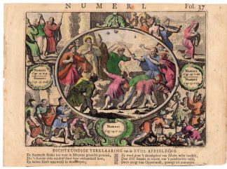 Antique Print-BIBLE-NUMERI-MOSES-MIRJAM-PEOPLE FIGHTING-Hooghe-1704