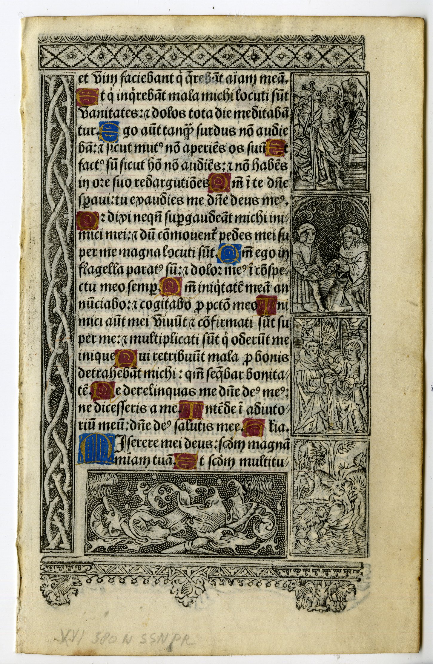 , Various Manuscripts from Book of Hours-Bibles-13-16th.c., Pictura Antique Prints