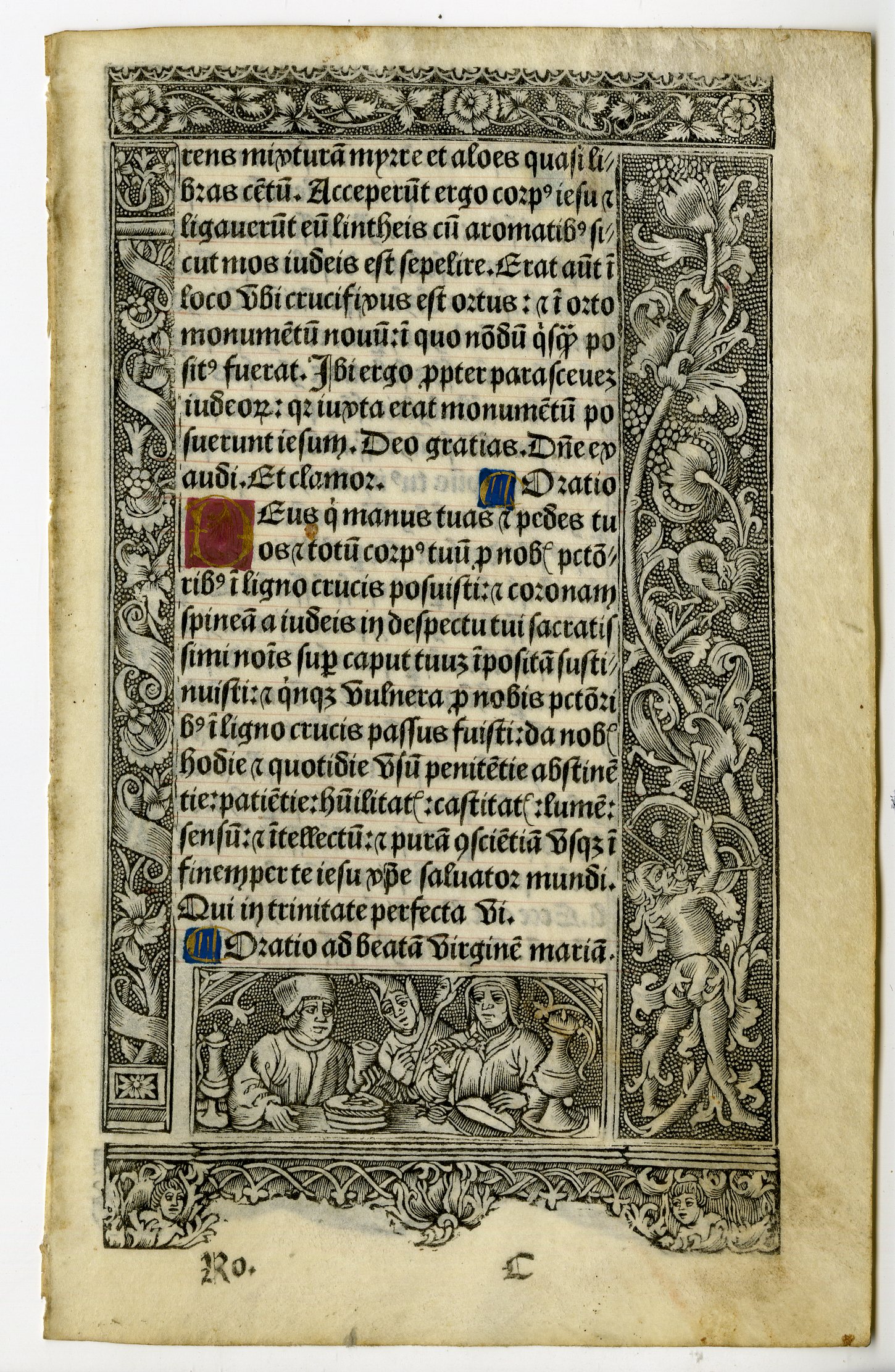 , Various Manuscripts from Book of Hours-Bibles-13-16th.c., Pictura Antique Prints