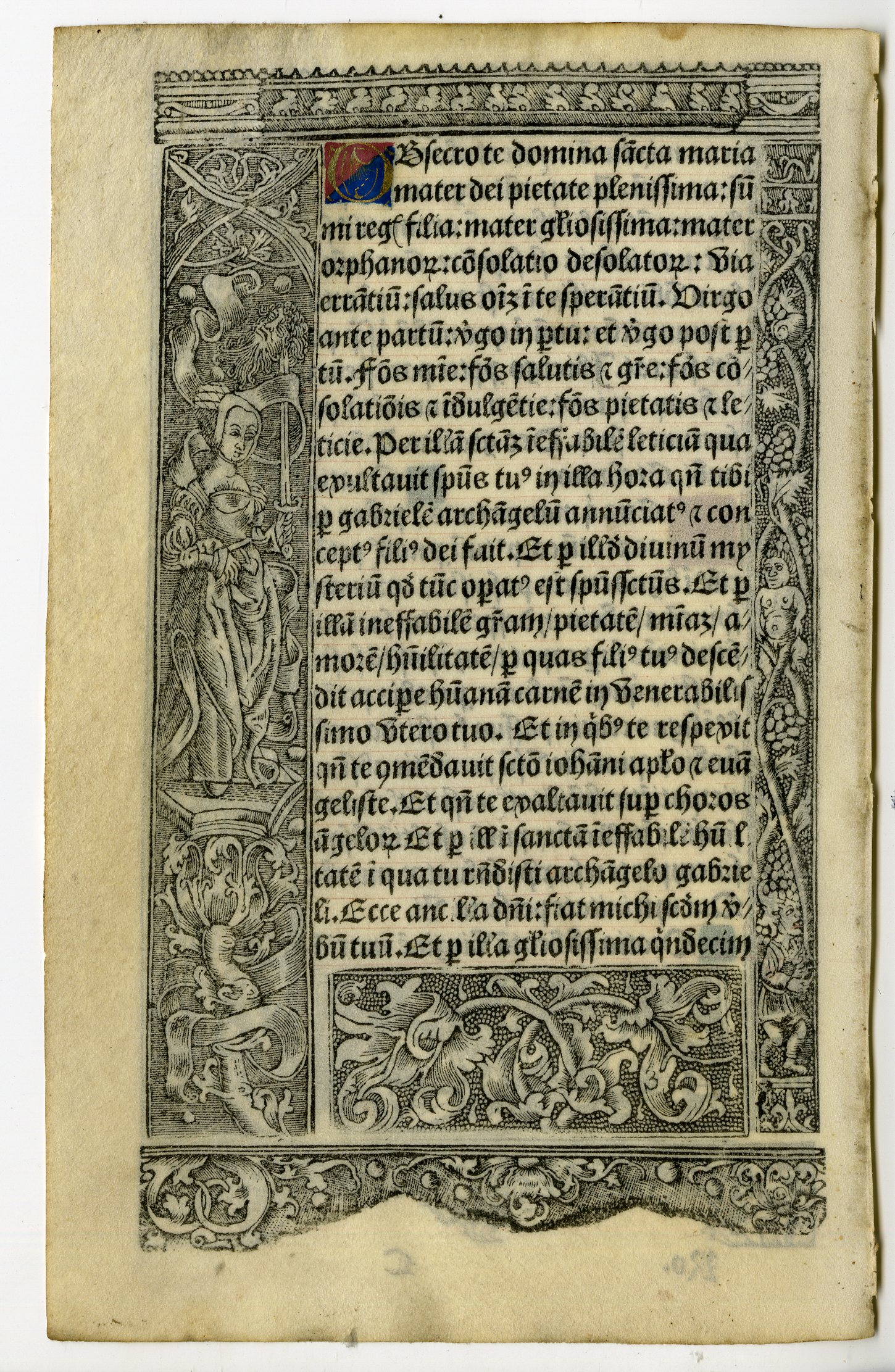 , Various Manuscripts from Book of Hours-Bibles-13-16th.c., Pictura Antique Prints
