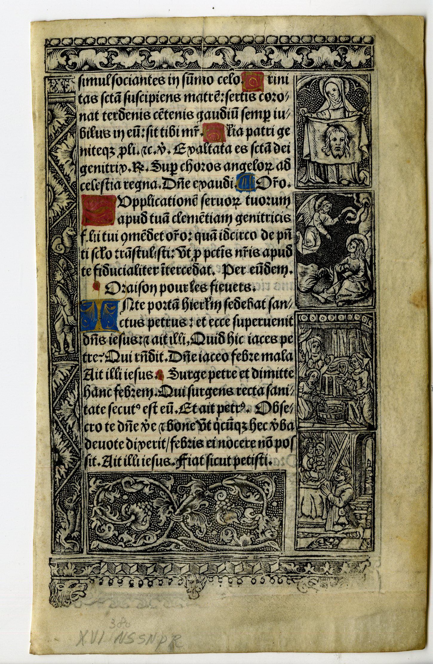 , Various Manuscripts from Book of Hours-Bibles-13-16th.c., Pictura Antique Prints