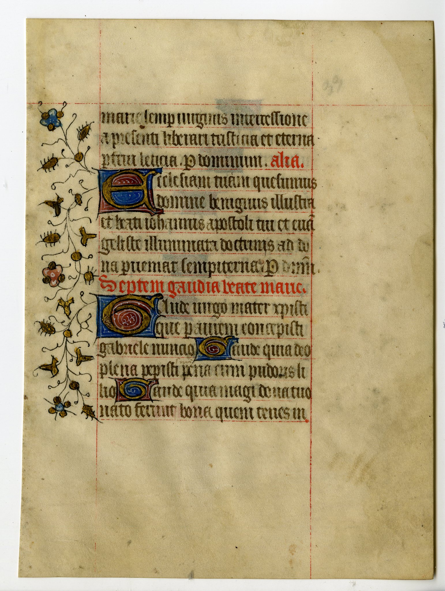 , Various Manuscripts from Book of Hours-Bibles-13-16th.c., Pictura Antique Prints