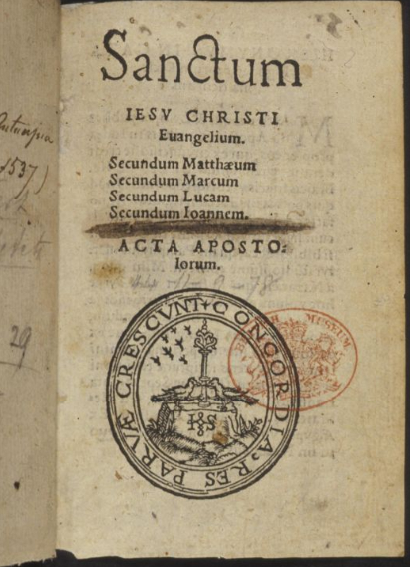 , Rare Antique Book-SANCTUM IESU CHRISTI-Steelsius-c.1550, Pictura Antique Prints