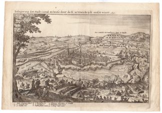 Antique Print-CITY-SIEGE-CASALE-PIEMONT-ITALY-30 YEAR WAR-Danckerts-1642