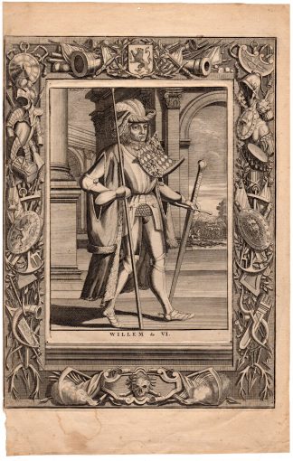 Antique Print-WILLEM VI-COUNT-DUKE-HOLLAND-Helgersma-Spilman -ca. 1750