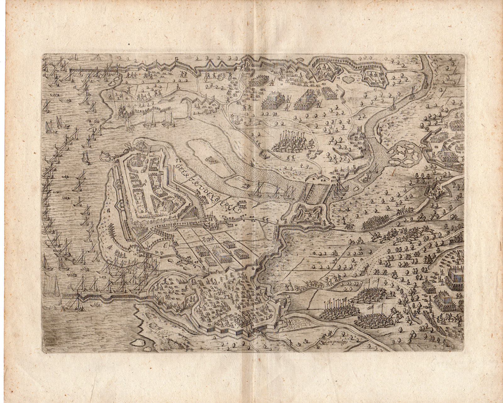 , Antique Print-GEERTRUIDENBERG-SIEGE-Orlers-Dolando-1615, Pictura Antique Prints