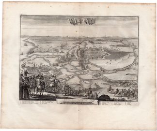 Antique Print-ALKMAAR--SIEGE-80-YEAR WAR-Le Clerc-Decker-1723