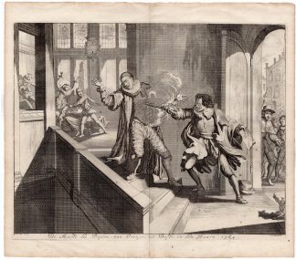 Antique Print-WILLIAM OF ORANGE-ASSASSINATION-GERARDS-de Hooghe-Jan Luyken-1680