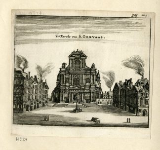 Antique Print-SAINT GERVAIS SAINT PROTAIS-CHURCH-EGLISE-PARIS-GERVAAS-Meurs-1666